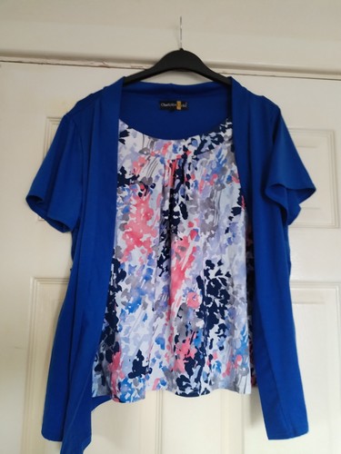 Charlotte gold blue top - blue,